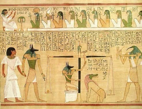 Inscriptions funéraires dans les hiéroglyphes égyptiens