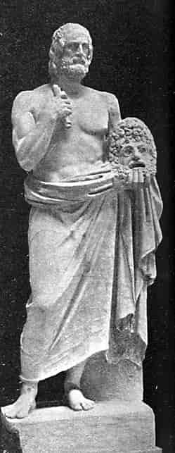 Statue d'Euripide