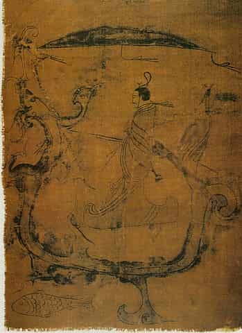 Peinture sur soie en Chine antique sous les Zhou