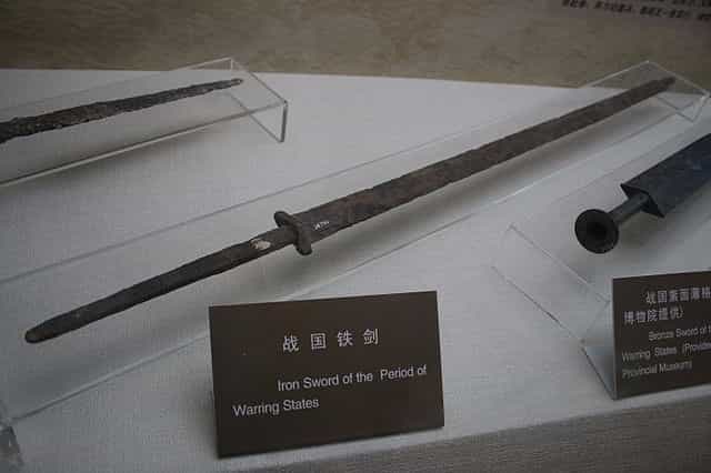 épée de guerre Chine Qin et Zhou